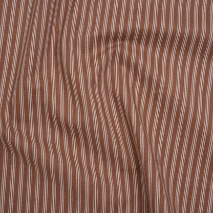 Printed Quilting Cotton by Ghazal Razavi for FIGO Studio - Cinnamon Stripes - Nest Collection