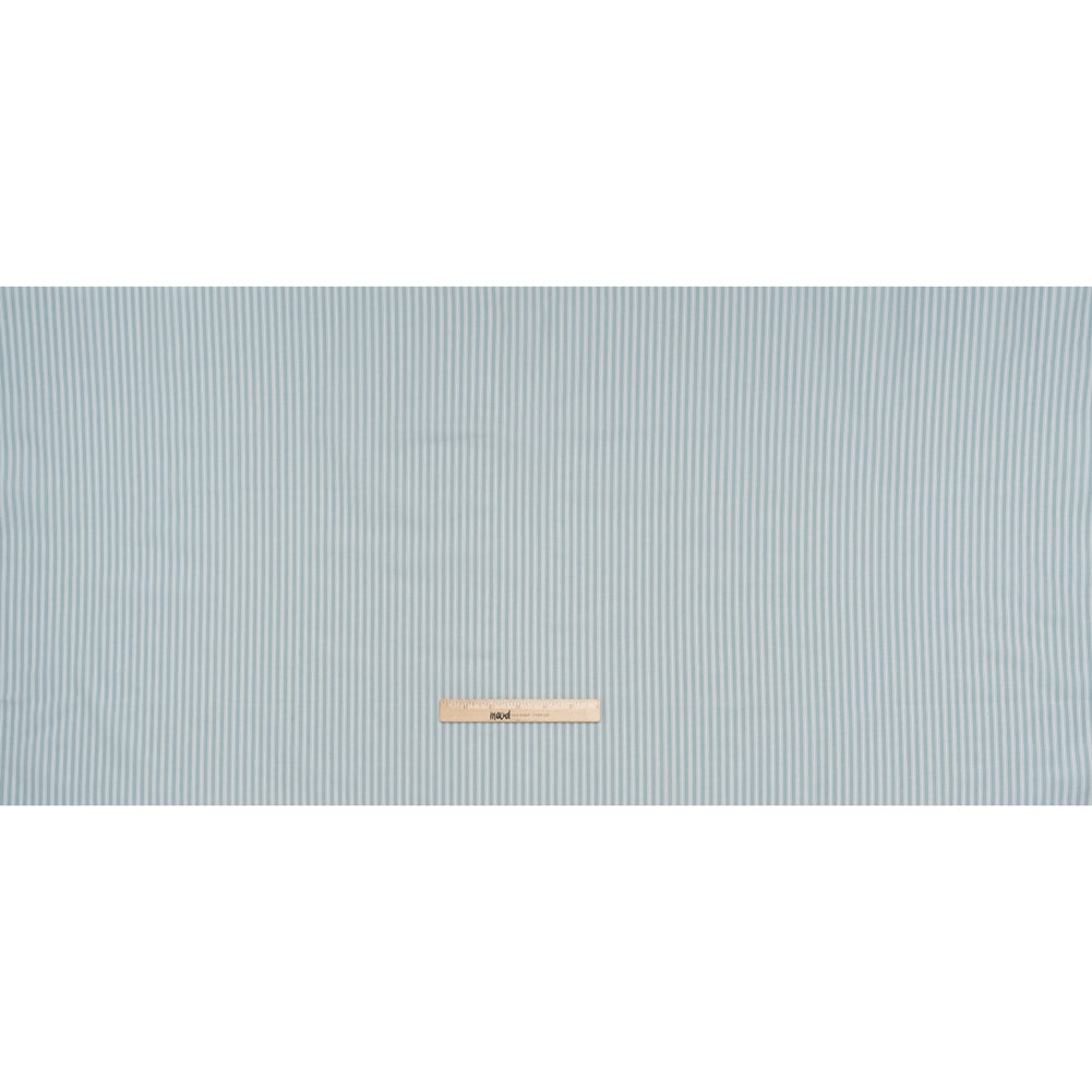 Printed Quilting Cotton by Ghazal Razavi for FIGO Studio - Aqua Stripes - Nest Collection