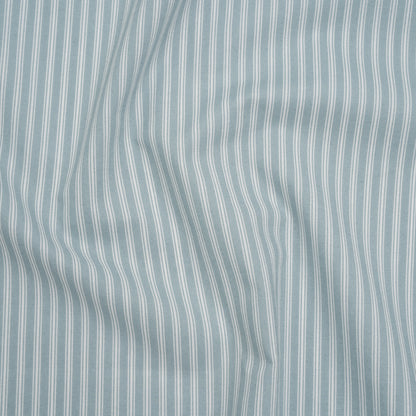 Printed Quilting Cotton by Ghazal Razavi for FIGO Studio - Aqua Stripes - Nest Collection