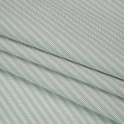 Printed Quilting Cotton by Ghazal Razavi for FIGO Studio - Mint Stripes - Nest Collection