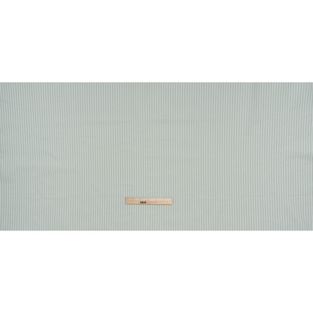 Printed Quilting Cotton by Ghazal Razavi for FIGO Studio - Mint Stripes - Nest Collection
