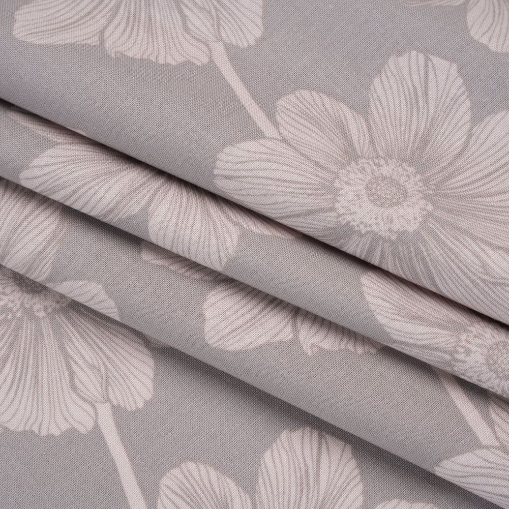 Printed Quilting Cotton by Anna Maria Textiles for Northcott - Hazey Anemone Floral - Indelible Soft Collection