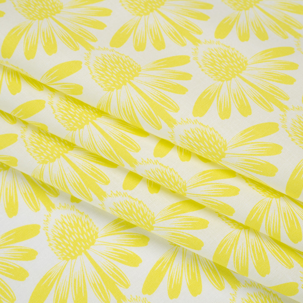 Printed Quilting Cotton by Anna Maria Textiles for Northcott - Sun Coneflower Floral - Indelible Soft Collection