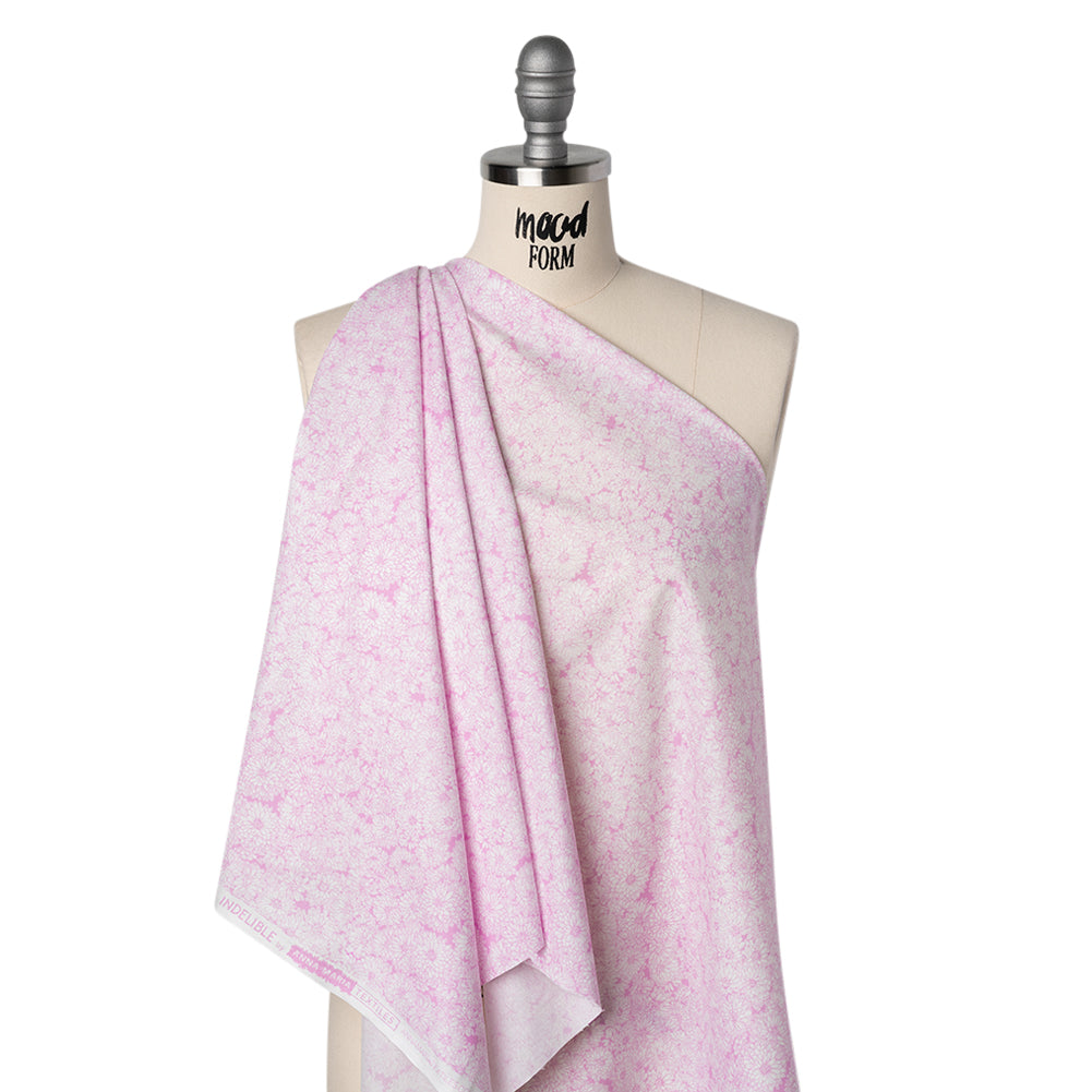 Printed Quilting Cotton by Anna Maria Textiles for Northcott - Pucker Up Mums Floral - Indelible Soft Collection