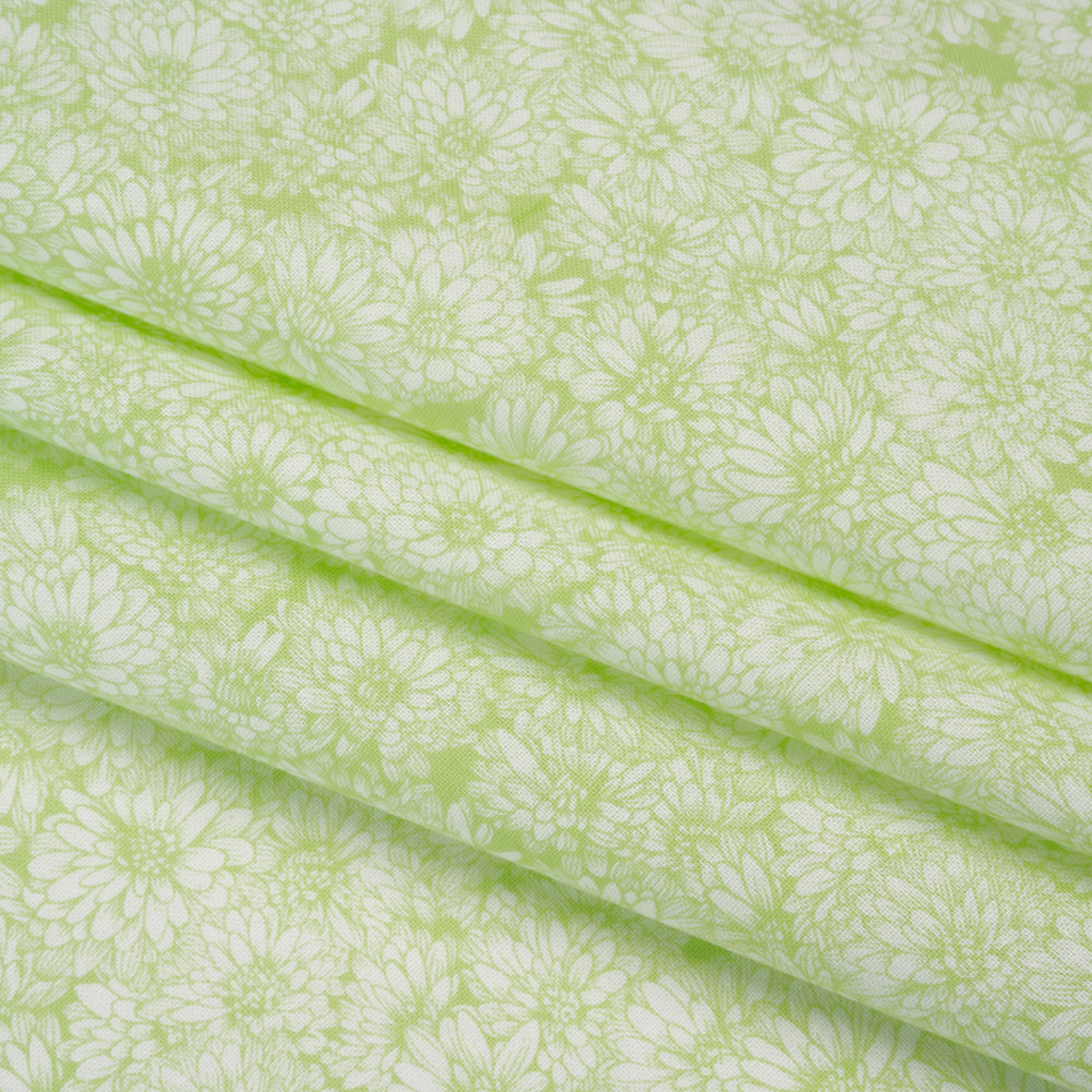Printed Quilting Cotton by Anna Maria Textiles for Northcott - Spring Mums Floral - Indelible Soft Collection
