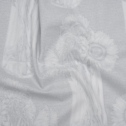 Printed Quilting Cotton by Anna Maria Textiles for Northcott - Whisper Sunflowers Floral - Indelible Soft Collection