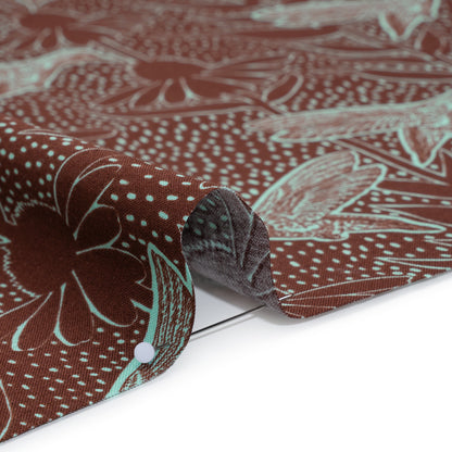 Printed Quilting Cotton by Anna Maria Textiles for Northcott - Patina Hummingbirds and Coneflowers - Indelible Ink Collection