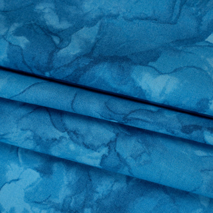 Printed Quilting Cotton by Northcott - Bahama Blue Abstract - Mirage Collection