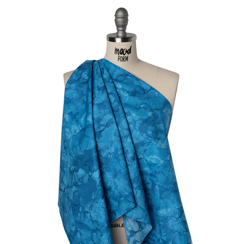 Printed Quilting Cotton by Northcott - Bahama Blue Abstract - Mirage Collection