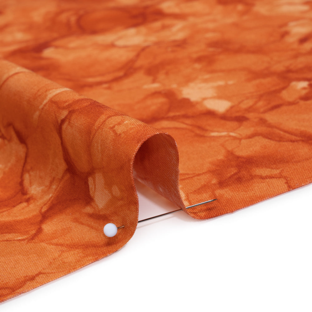 Printed Quilting Cotton by Northcott - Apricot Abstract - Mirage Collection