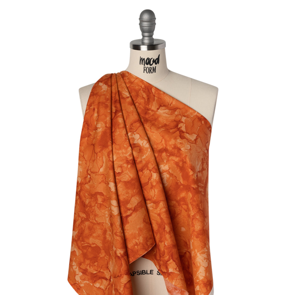 Printed Quilting Cotton by Northcott - Apricot Abstract - Mirage Collection