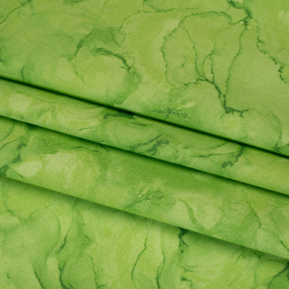 Printed Quilting Cotton by Northcott - Green Apple Abstract - Mirage Collection