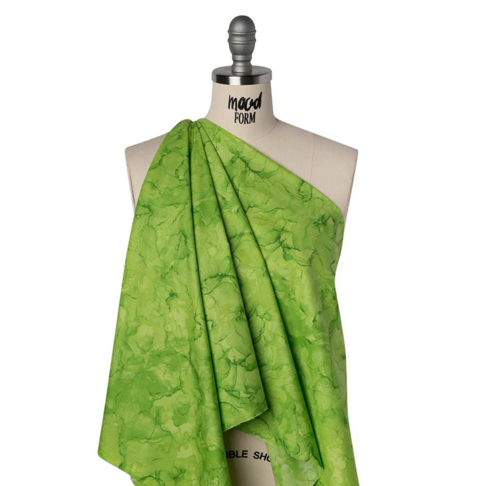 Printed Quilting Cotton by Northcott - Green Apple Abstract - Mirage Collection