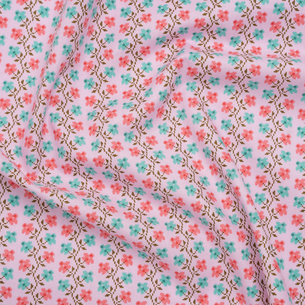 Printed Quilting Cotton by Anna Maria Textiles for Northcott - Perfume Offshoot Floral - Heiress Collection