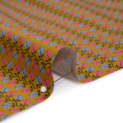 Printed Quilting Cotton by Anna Maria Textiles for Northcott - Butterscotch Offshoot Floral - Heiress Collection