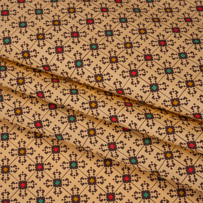 Printed Quilting Cotton by Anna Maria Textiles for Northcott - Palace Jeweled Floral Grid - Heiress Collection