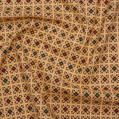 Printed Quilting Cotton by Anna Maria Textiles for Northcott - Palace Jeweled Floral Grid - Heiress Collection