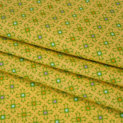 Printed Quilting Cotton by Anna Maria Textiles for Northcott - Garden Jeweled Floral Grid - Heiress Collection
