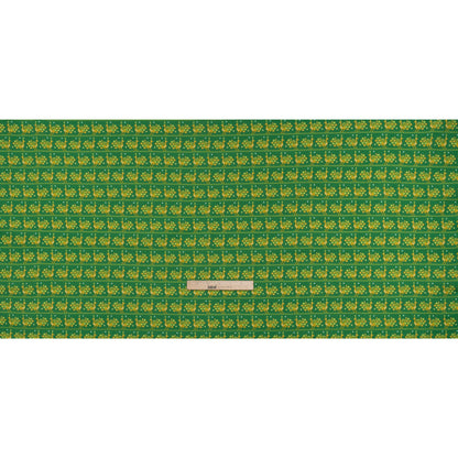 Printed Quilting Cotton by Anna Maria Textiles for Northcott - Grass Peacocks - Heiress Collection