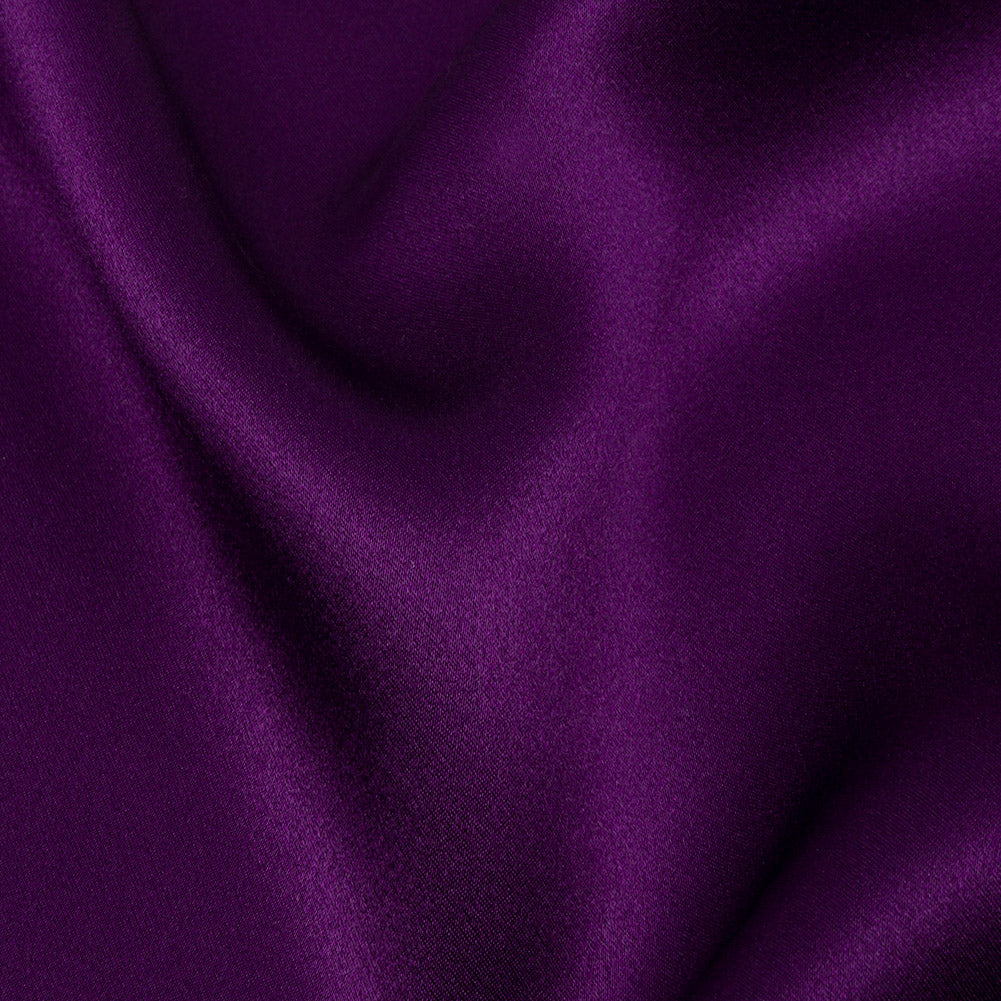 Silk Charmeuse 44" - Majesty Purple - Premium Collection Folded
