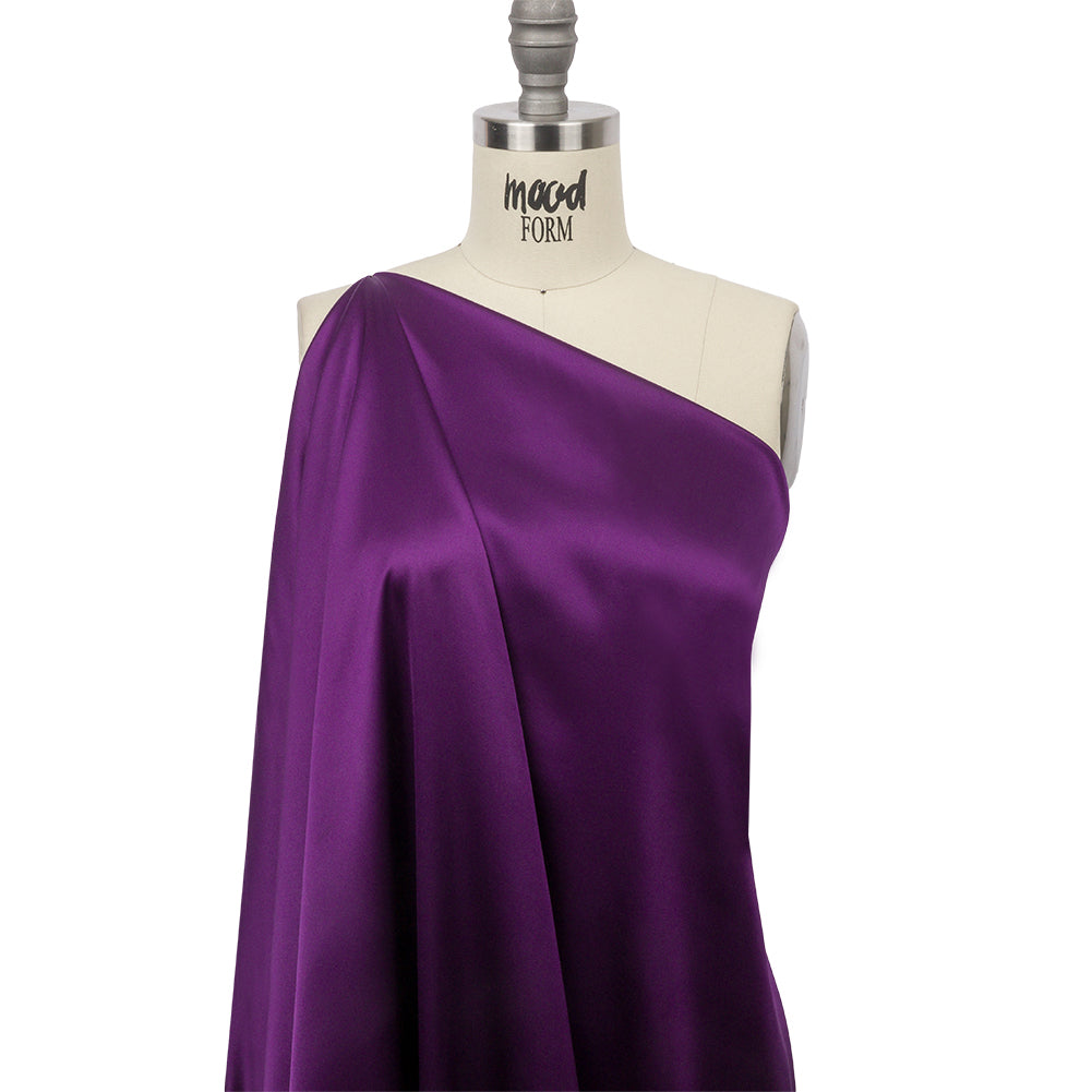Silk Charmeuse 44" - Majesty Purple - Premium Collection Detail