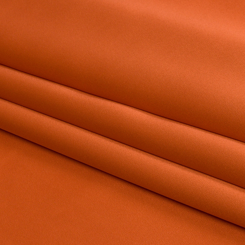 Charmeuse de seda de 44 pulgadas - Naranja quemado - Colección Premium