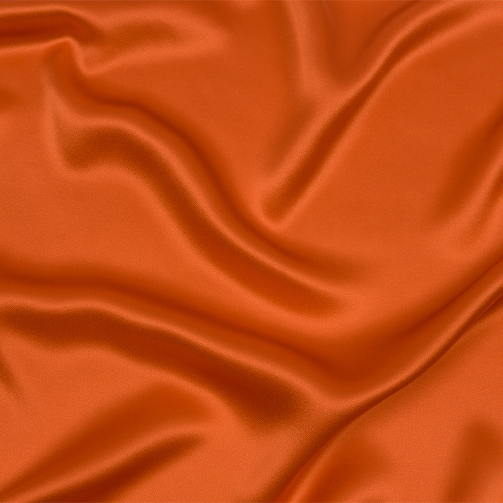 Silk Charmeuse 44" - Burnt Orange - Premium Collection