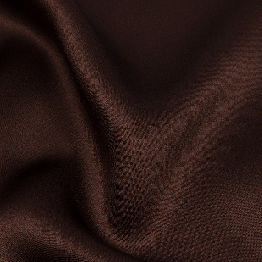Silk Charmeuse 44" - Dark Brown - Premium Collection