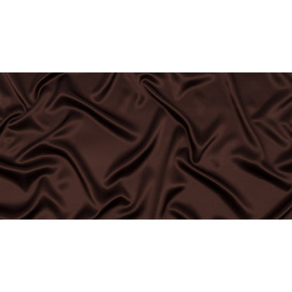 Silk Charmeuse 44" - Dark Brown - Premium Collection