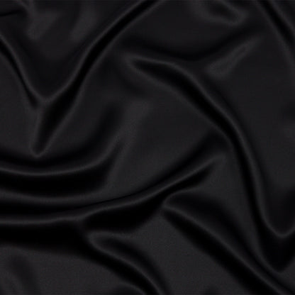 Silk Charmeuse 44" - Black - Premium Collection