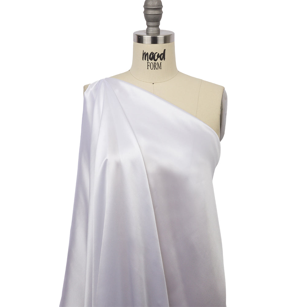 Silk Charmeuse 54" - Bright White - Premium Collection