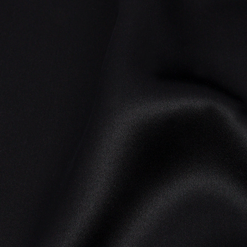 Silk Charmeuse 54" - Black - Premium Collection