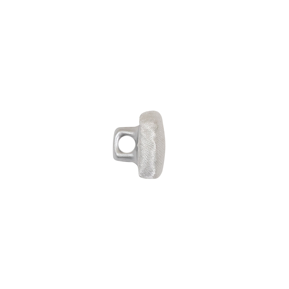Mood Exclusive Bright White Silk Covered Button - 16L/10mm - Folded