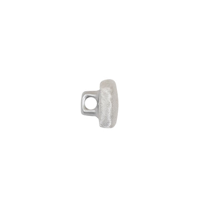 Mood Exclusive Bright White Silk Covered Button - 16L/10mm