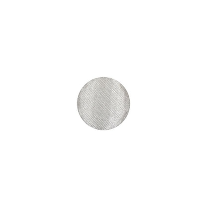 Mood Exclusive Bright White Silk Covered Button - 16L/10mm