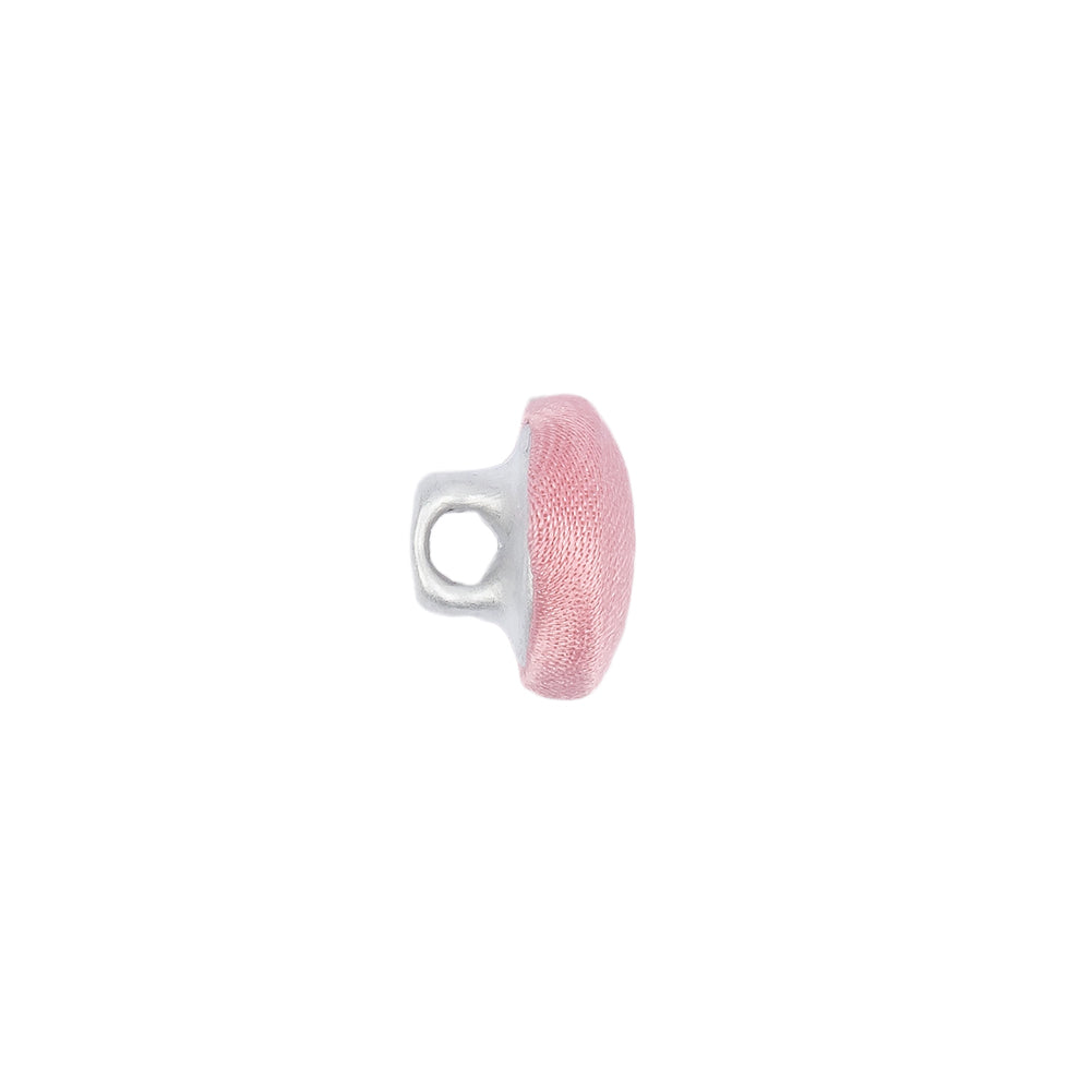 Mood Exclusive Candy Pink Silk Covered Button - 18L/11.5mm