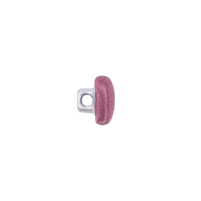 Mood Exclusive Crushed Berry Silk Covered Button - 16L/10mm Folded
