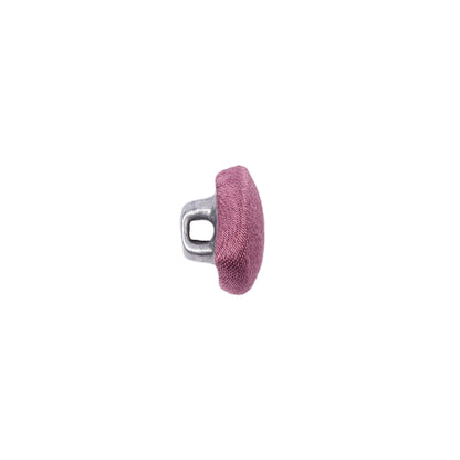 Mood Exclusive Crushed Berry Silk Covered Button - 18L/11.5mm Folded