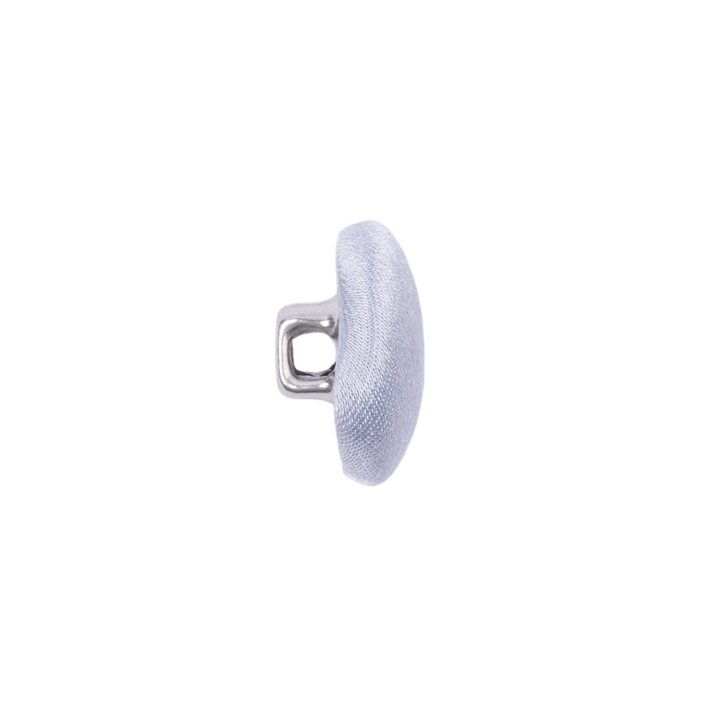 Mood Exclusive Icelandic Blue Silk Covered Button - 24L/15mm Folded
