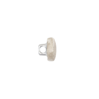 Mood Exclusive Ivory Silk Covered Button - 16L/10mm