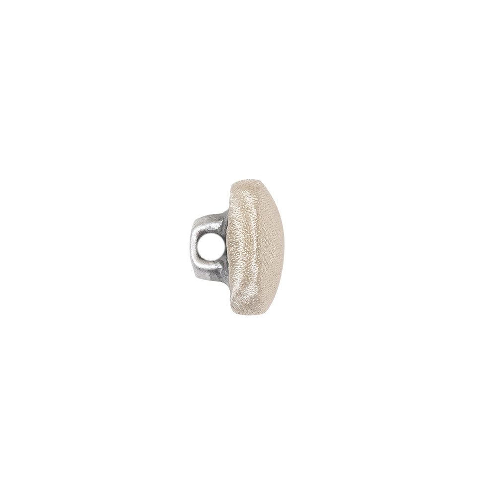 Mood Exclusive Ivory Silk Covered Button - 18L/11.5mm