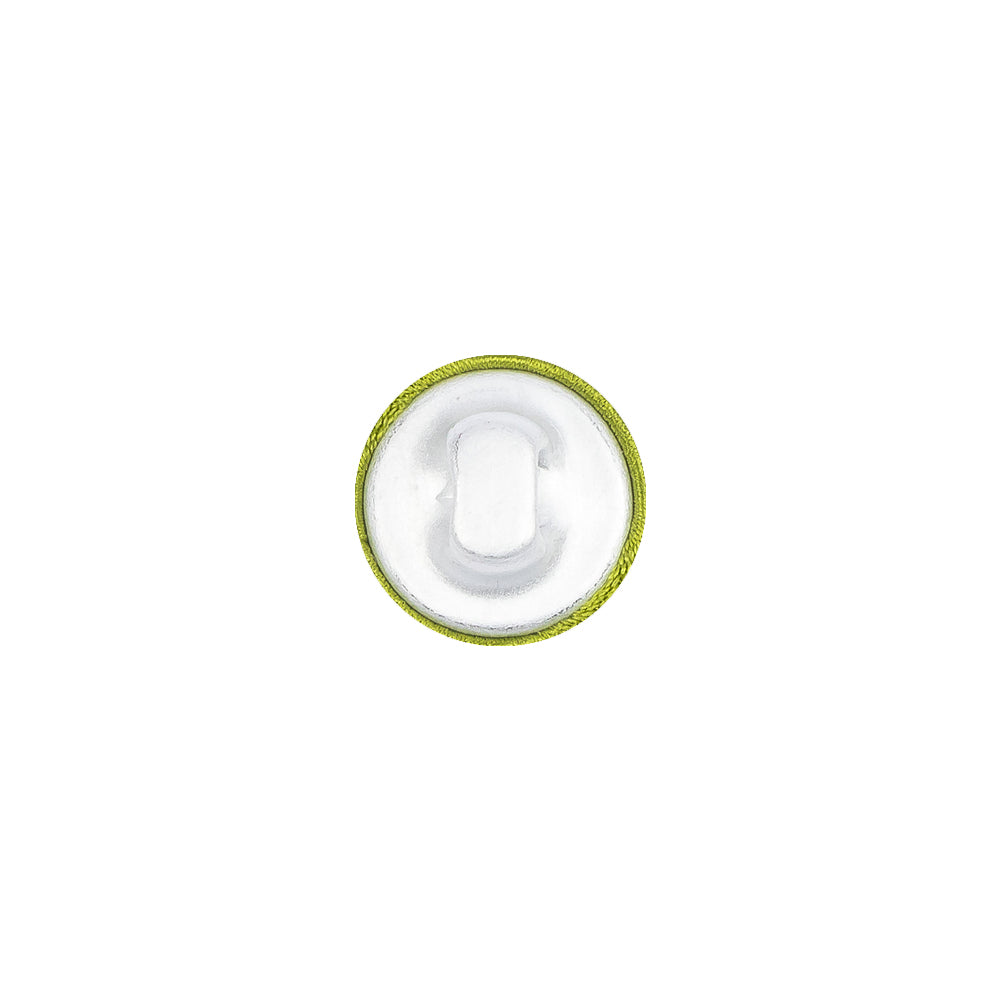 Mood Exclusive Peridot Silk Covered Button - 18L/11.5mm