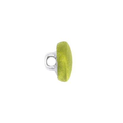 Mood Exclusive Peridot Silk Covered Button - 20L/12.5mm