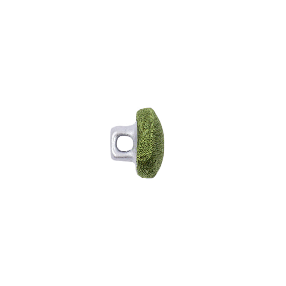 Mood Exclusive Pesto Silk Covered Button - 16L/10mm Folded