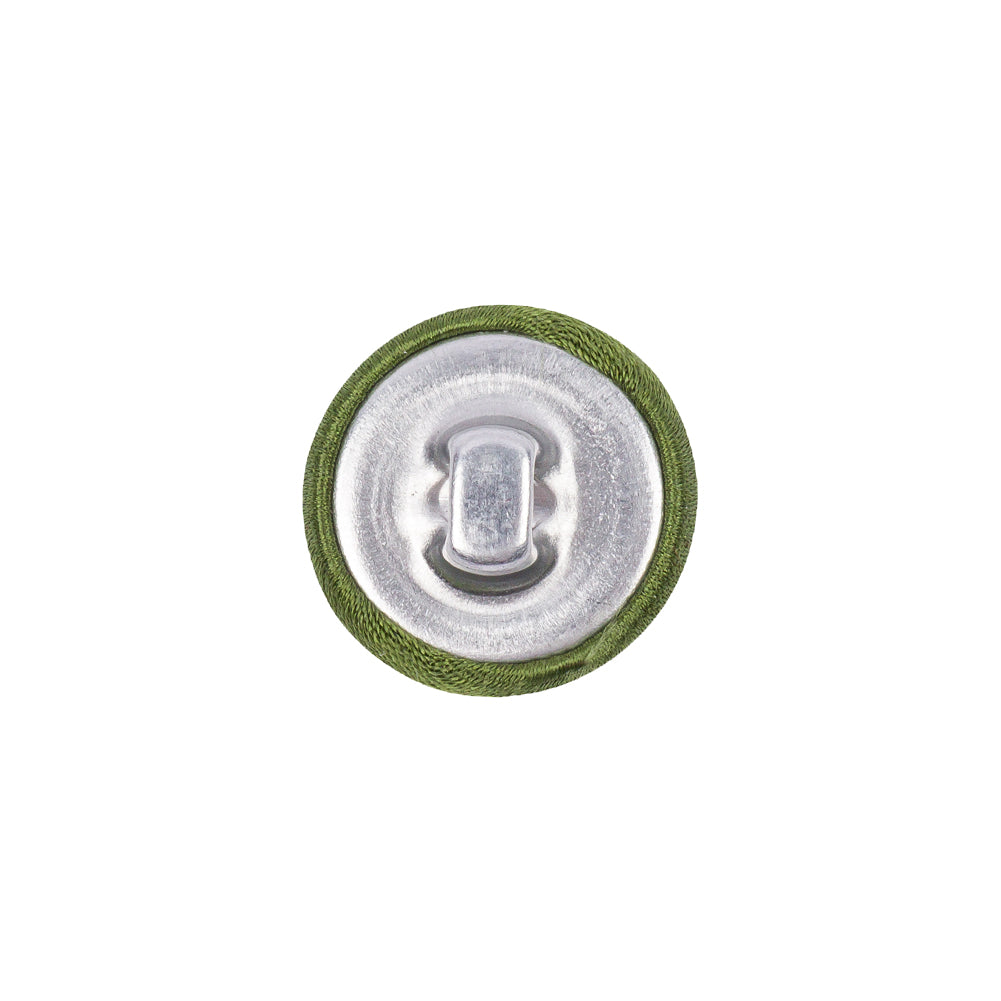 Mood Exclusive Pesto Silk Covered Button - 24L/15mm Detail
