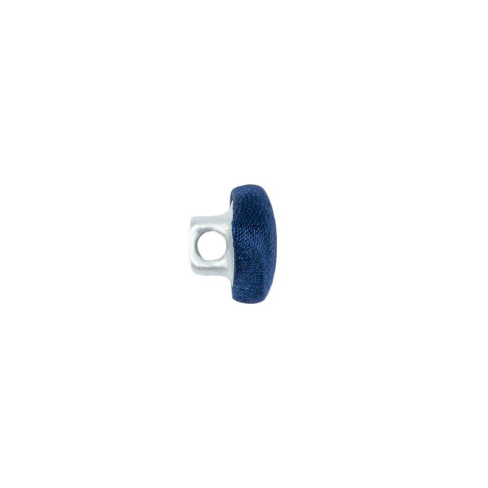 Mood Exclusive Estate Blue Silk Covered Button - 16L/10mm