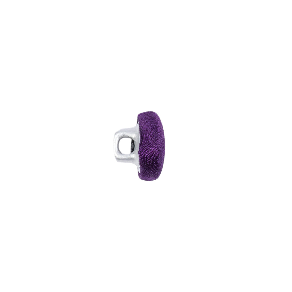 Mood Exclusive Majesty Purple Silk Covered Button - 16L/10mm Detail