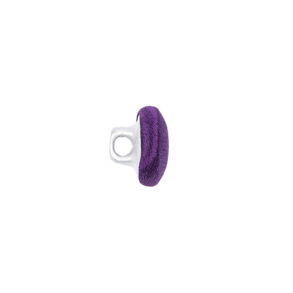 Mood Exclusive Majesty Purple Silk Covered Button - 18L/11.5mm