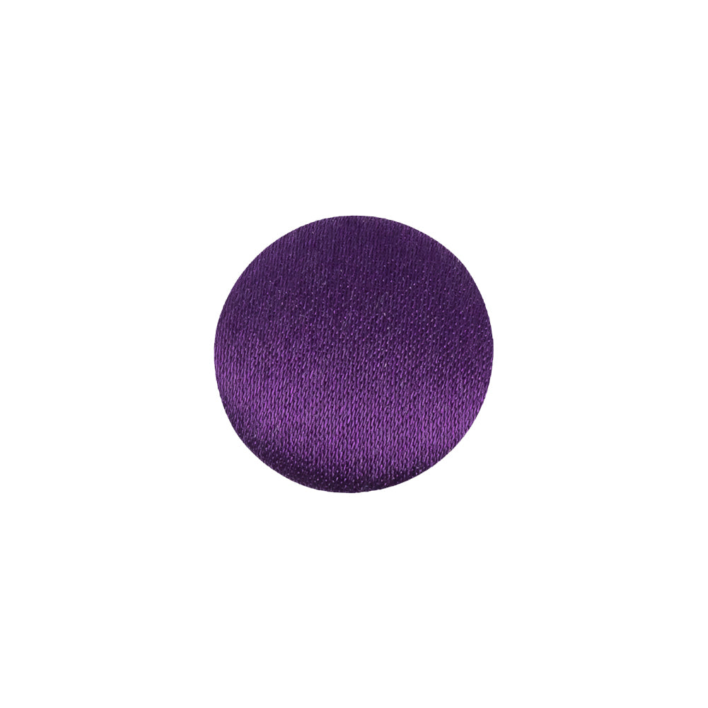 Mood Exclusive Majesty Purple Silk Covered Button - 24L/15mm