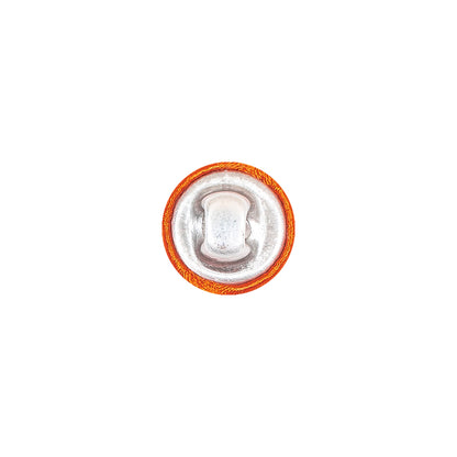 Mood Exclusive Burnt Orange Silk Covered Button - 18L/11.5mm